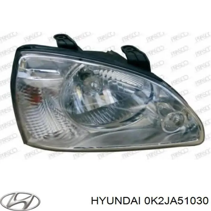 0K2JA51030 Hyundai/Kia Luz direita