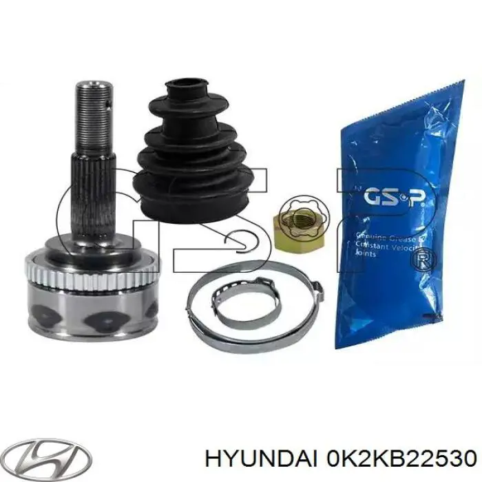 Compre 0K2KB22530 Hyundai/Kia Bota de proteção externa de junta homocinética do semieixo dianteiro