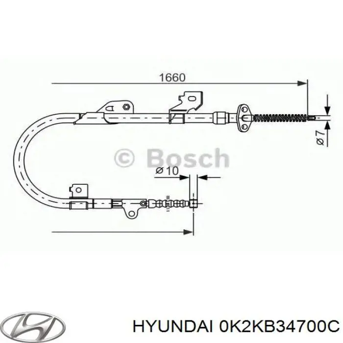Compre 0K2KB34700C Hyundai/Kia Amortecedor dianteiro direito