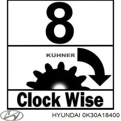0K30A18400 Hyundai/Kia Motor de arranco
