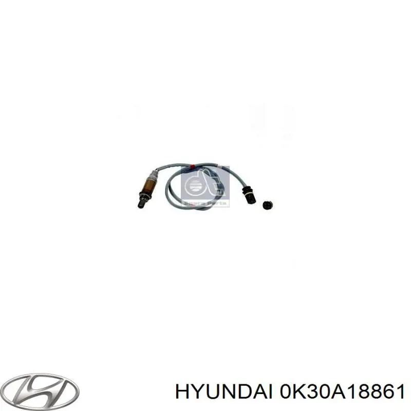 Sonda lambda, sensor de oxigênio até o catalisador 0K30A18861 Hyundai/Kia