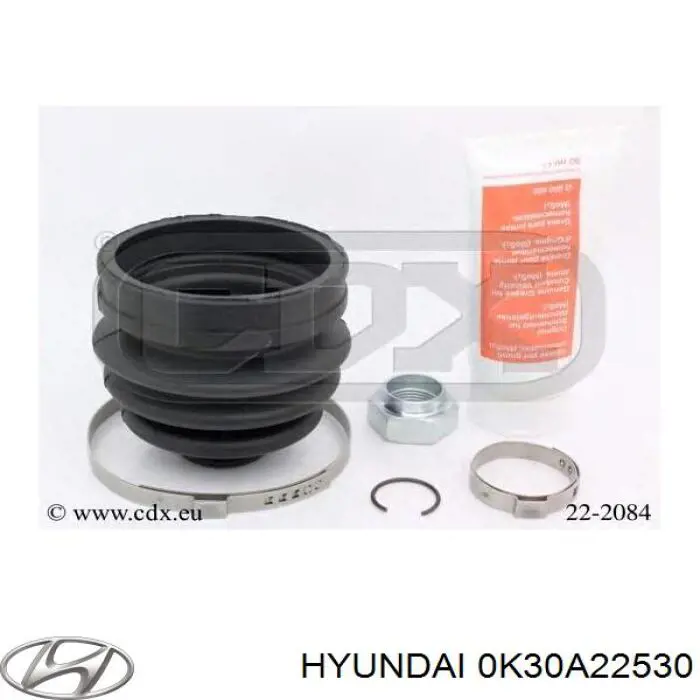 Compre 0K30A22530 Hyundai/Kia Bota de proteção externa de junta homocinética do semieixo dianteiro