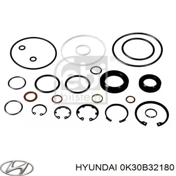 Kit de reparação da cremalheira da direção (do mecanismo), (kit de vedantes) KIA Rio I DC