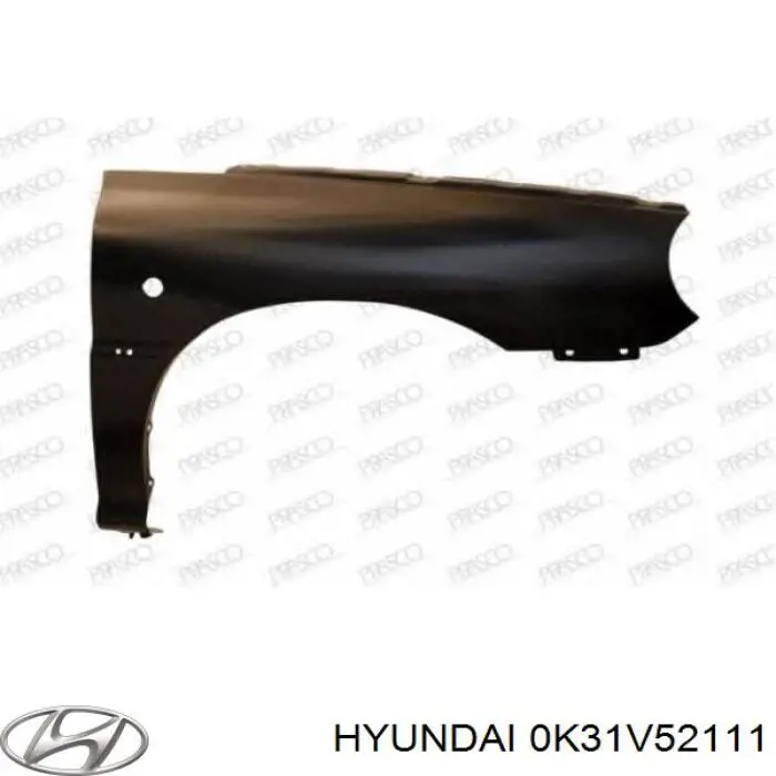 Compre 0K31V52111 Hyundai/Kia Pára-lama dianteiro direito