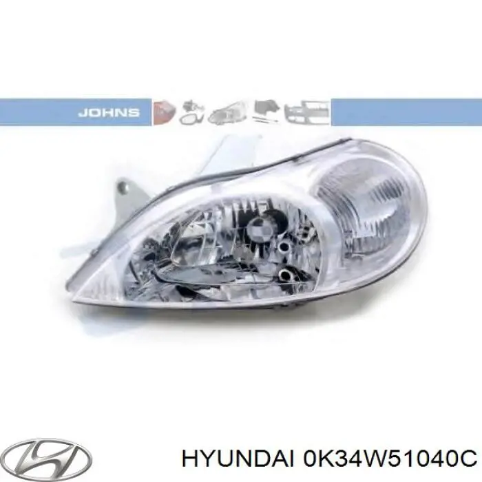 Luz esquerda Hyundai/Kia 0K34W51040C preço, a partir de 80,13 USD