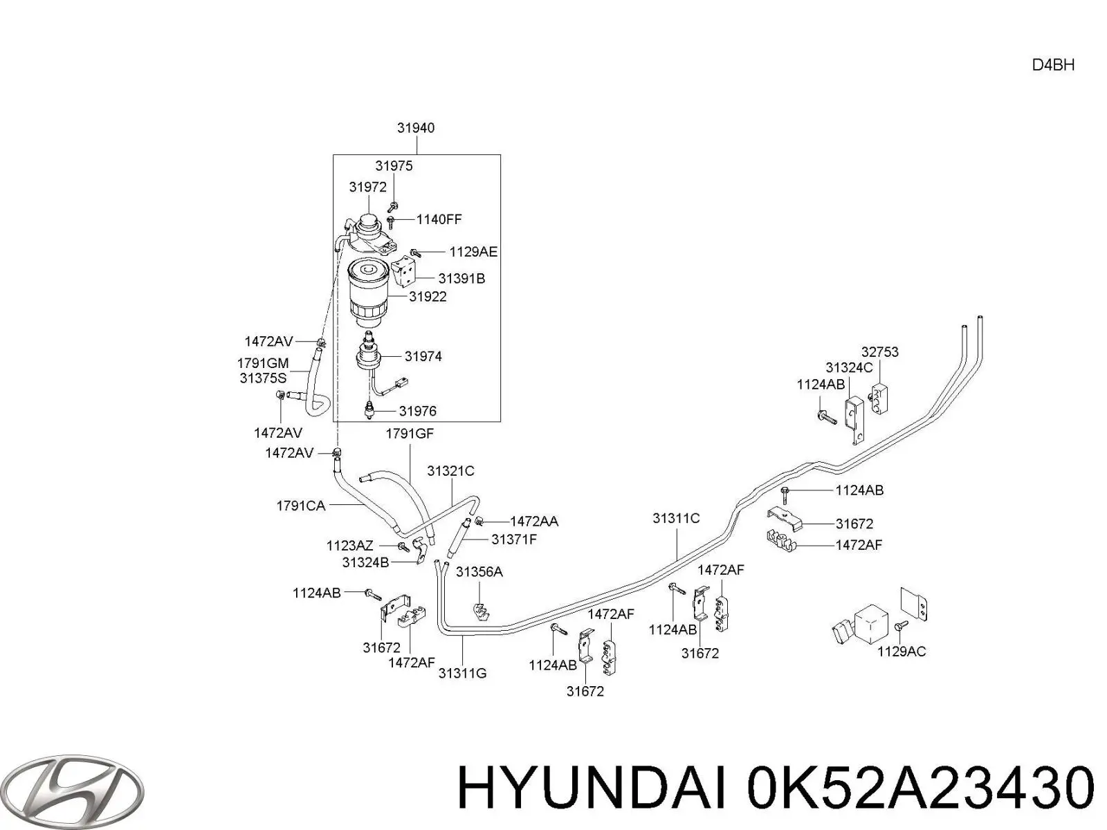 Sensor do nível da água de filtro de combustível Hyundai/Kia 0K52A23430 preço, a partir de 101,51 USD