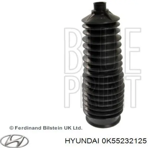 Compre 0K55232125 Hyundai/Kia Bota de proteção do mecanismo de direção (de cremalheira)