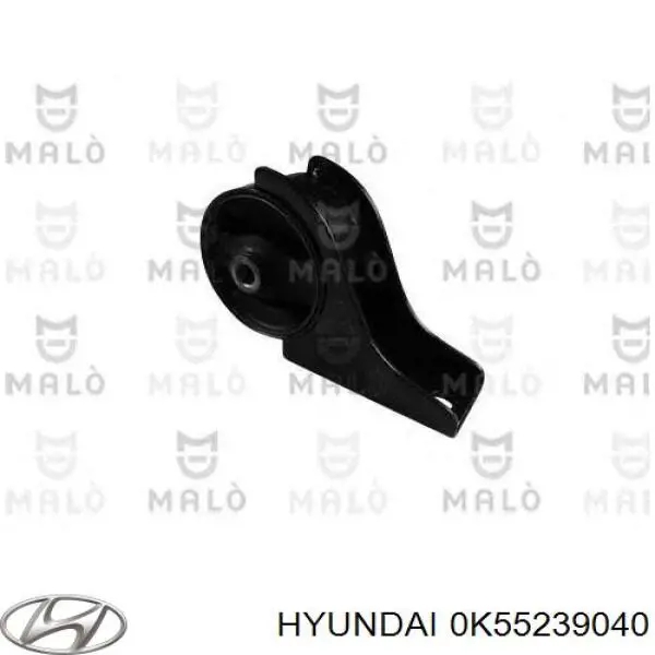 0K55239040 Hyundai/Kia Coxim (suporte) traseiro de motor