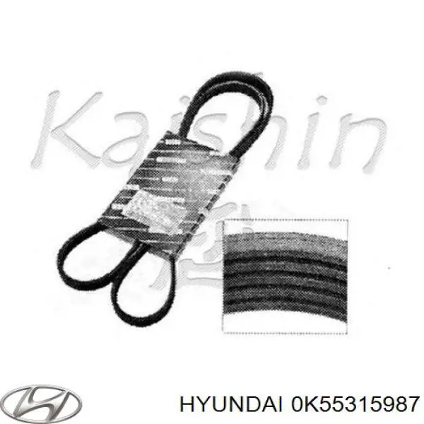0K55315987 Hyundai/Kia Correia dos conjuntos de transmissão
