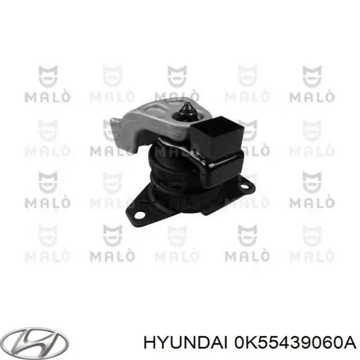 Compre 0K55439060A Hyundai/Kia Coxim (suporte) direito de motor