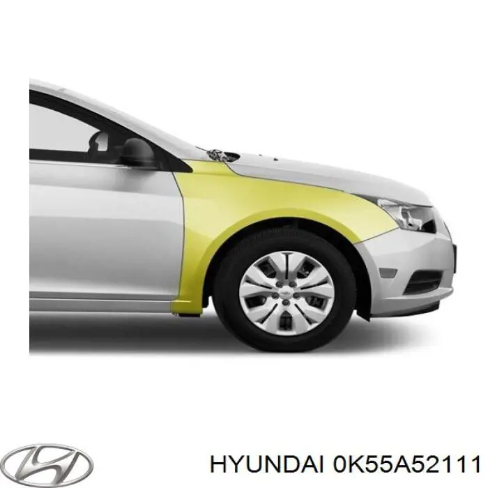 0K55A52111 Hyundai/Kia Pára-lama dianteiro direito