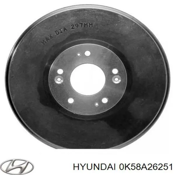 Tambor do freio traseiro Hyundai/Kia 0K58A26251 preço, a partir de 47,43 USD