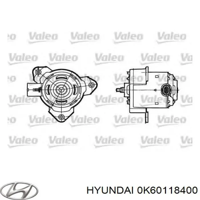 Compre 0K60118400 Hyundai/Kia Motor de arranco