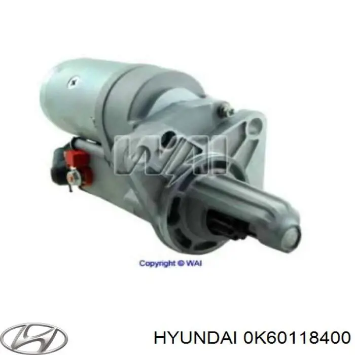 Motor de arranco Hyundai/Kia 0K60118400