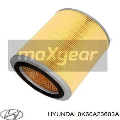 0K60A23603A Hyundai/Kia Filtro de ar