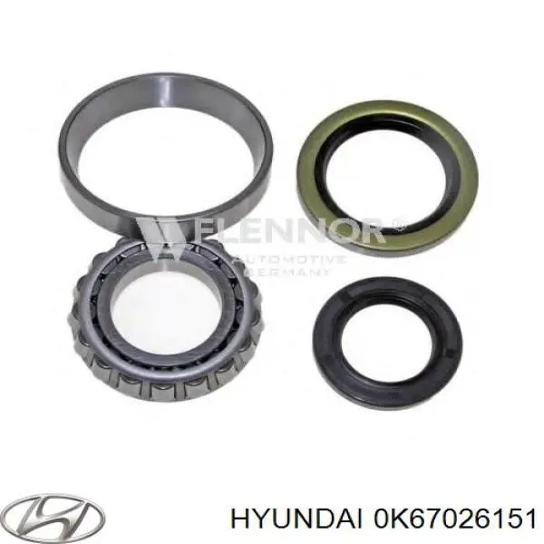 Compre 0K67026151 Hyundai/Kia Rolamento de cubo traseiro