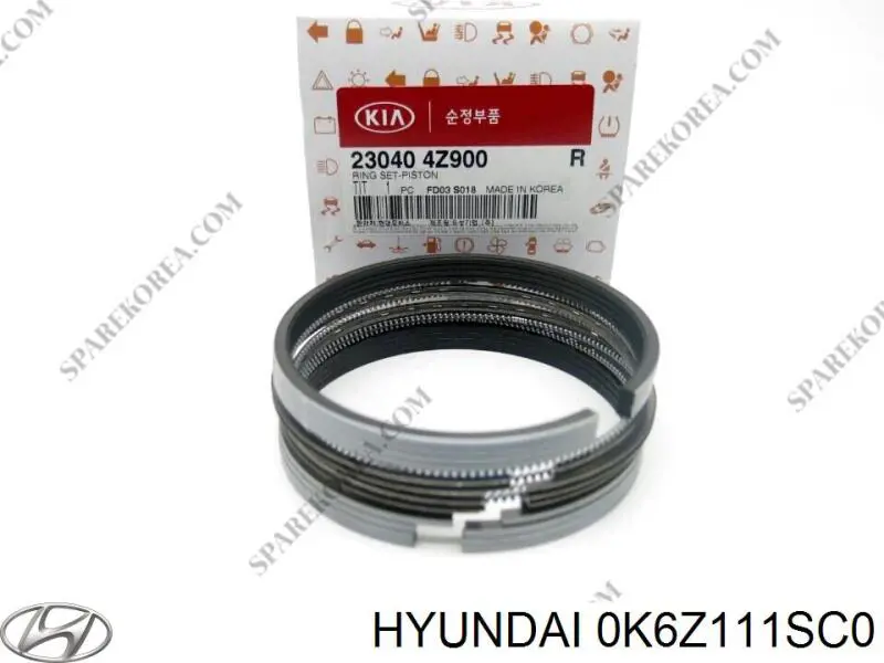 Kit de anéis de pistão de motor, STD. Hyundai/Kia OK6Z111SC0 preço, a partir de 64,39 USD