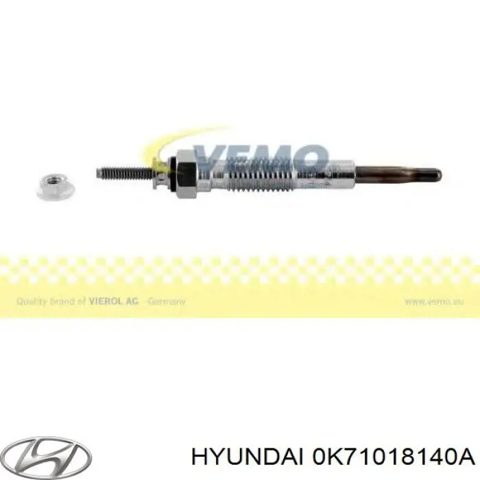 Vela de incandescência 0K71018140A Hyundai/Kia