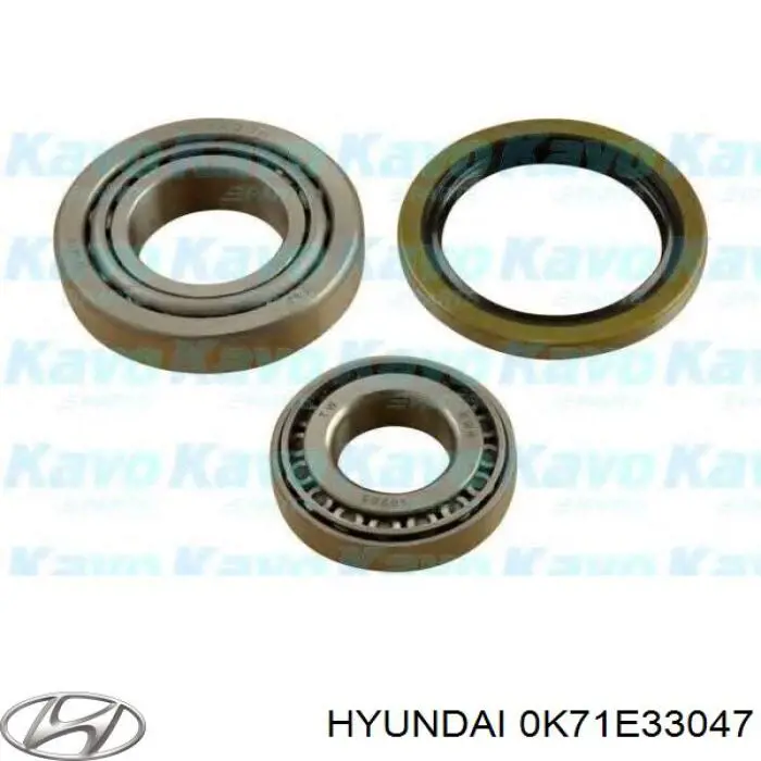 Rolamento interno de cubo dianteiro 0K71E33047 Hyundai/Kia
