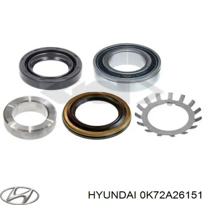 0K72A26151 Hyundai/Kia Rolamento de cubo traseiro