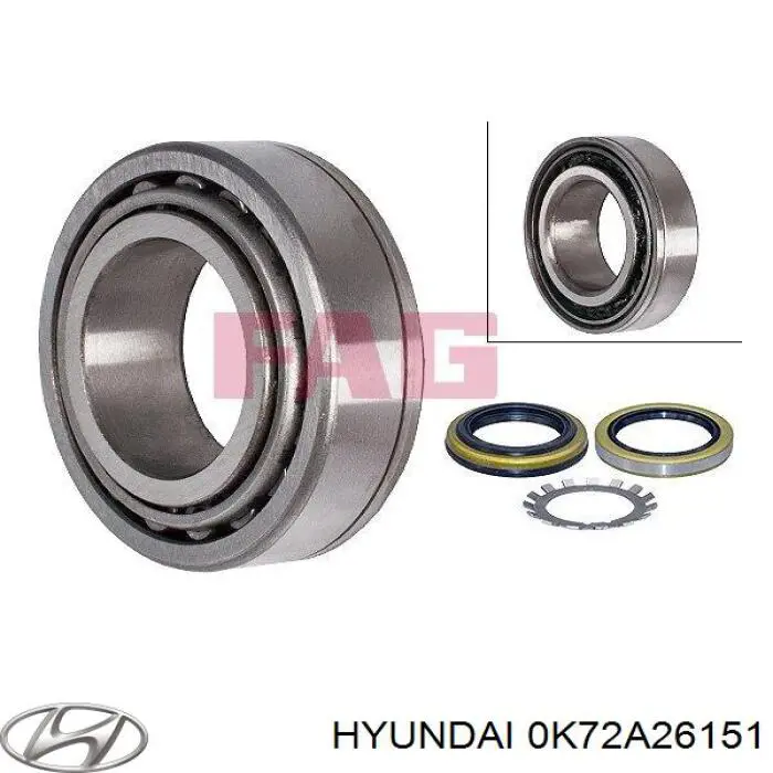 Rolamento de cubo traseiro Hyundai/Kia 0K72A26151 preço, a partir de 35,79 USD