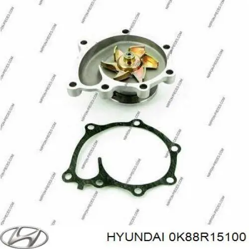 0K88R15100 Hyundai/Kia Bomba de água (bomba) de esfriamento