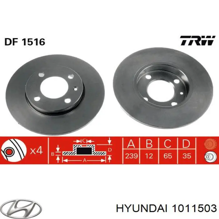  Hyundai/Kia 1011503 preço, a partir de 45,97 USD