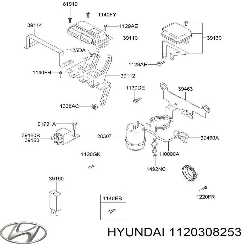  Hyundai/Kia 1120308253 preço, a partir de  