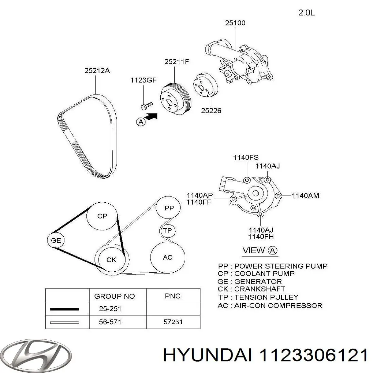  Hyundai/Kia 1123306121 preço, a partir de  USD