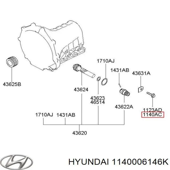 1140006146K Hyundai/Kia 