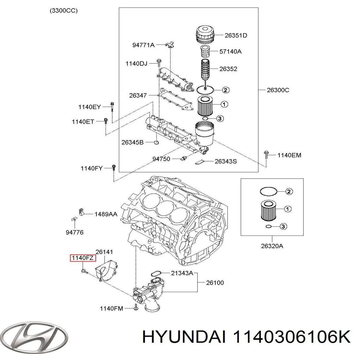 1140306106K Hyundai/Kia 