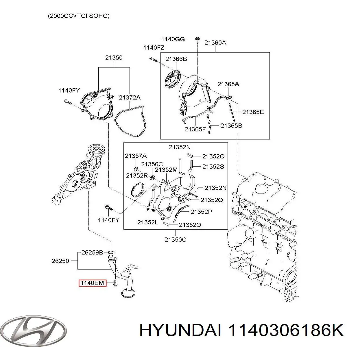  Hyundai/Kia 1140306186K preço, a partir de  