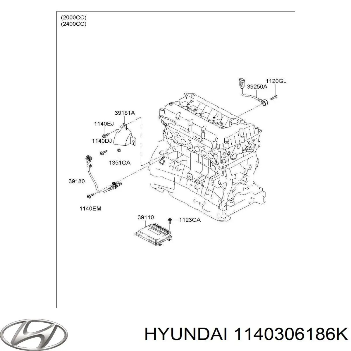  Hyundai/Kia 1140306186K preço, a partir de  