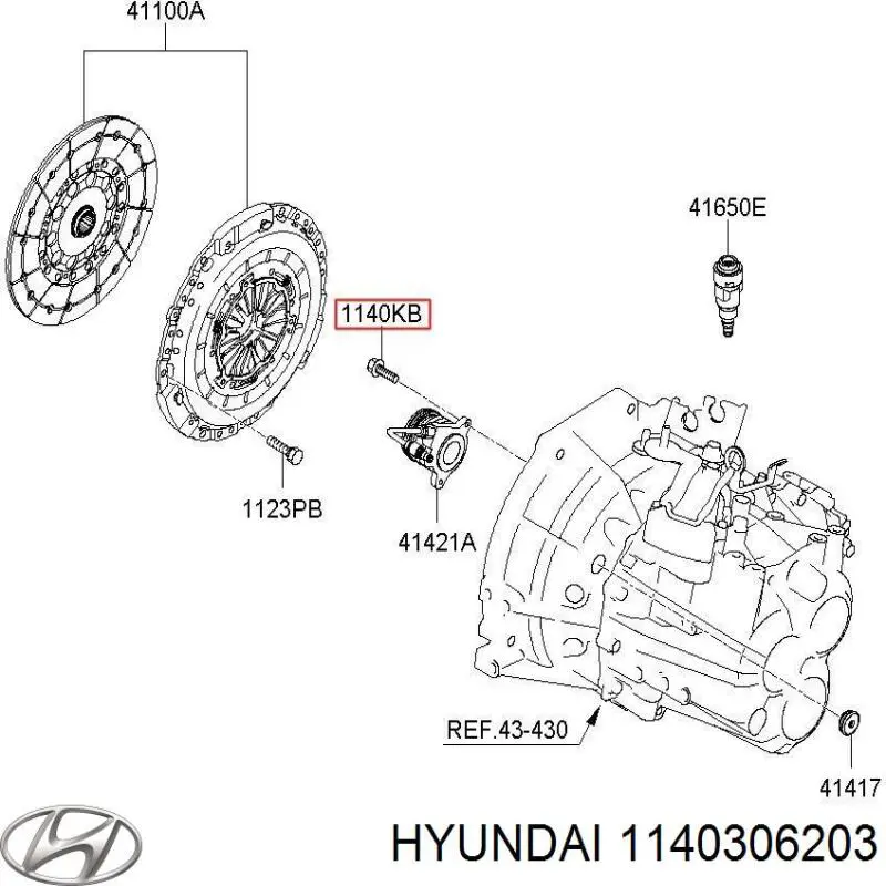  Hyundai/Kia 1140306203 preço, a partir de  USD