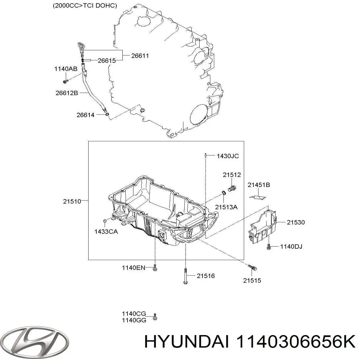 Compre 1140306656K Hyundai/Kia 