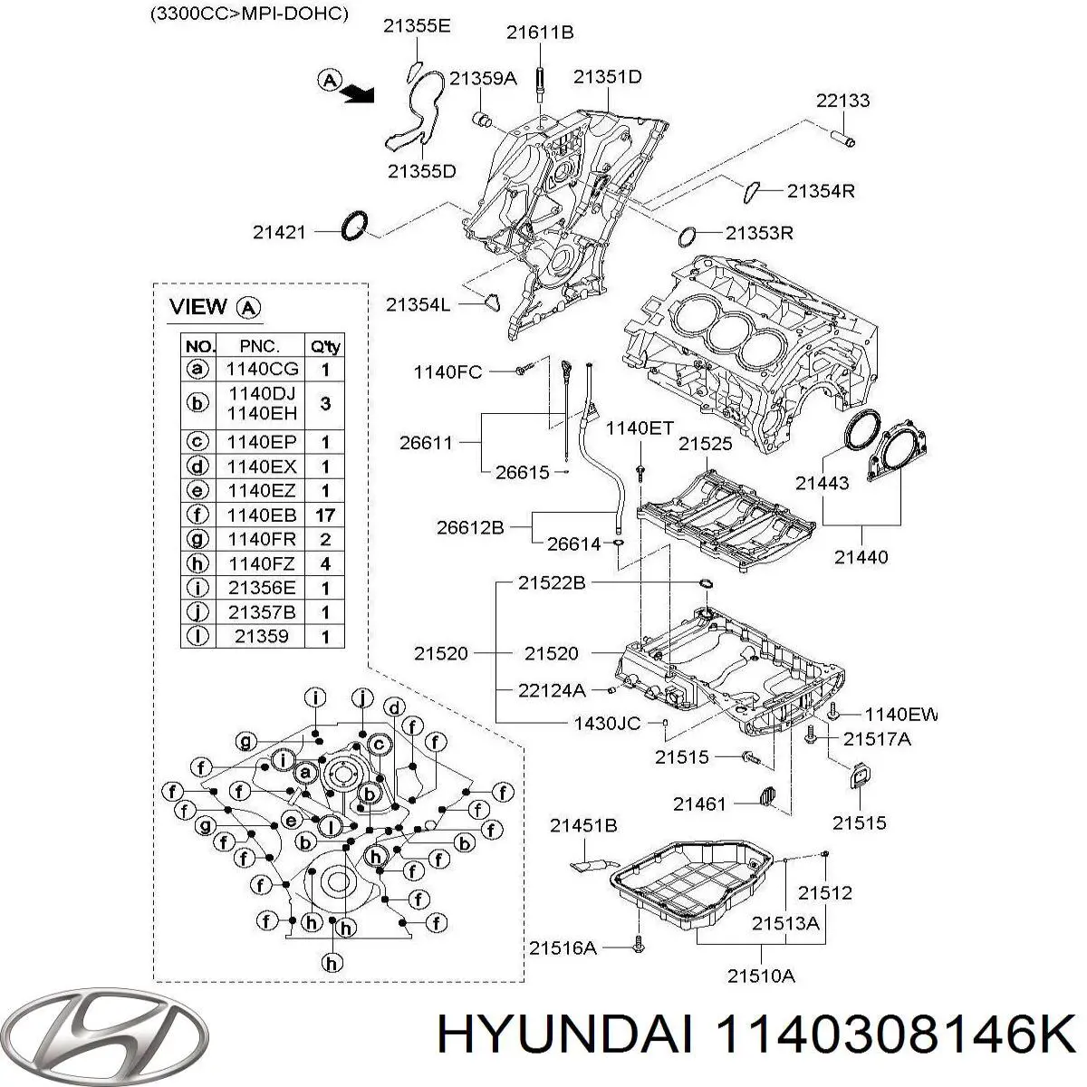 1140308146K Hyundai/Kia 