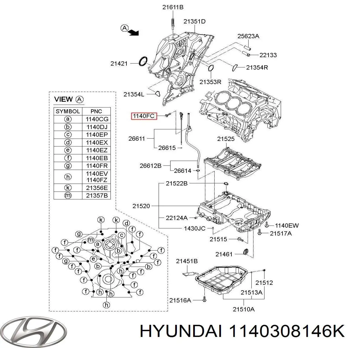  Hyundai/Kia 1140308146K preço, a partir de  