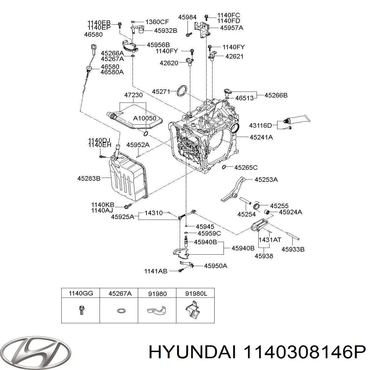  Hyundai/Kia 1140308146P preço, a partir de  