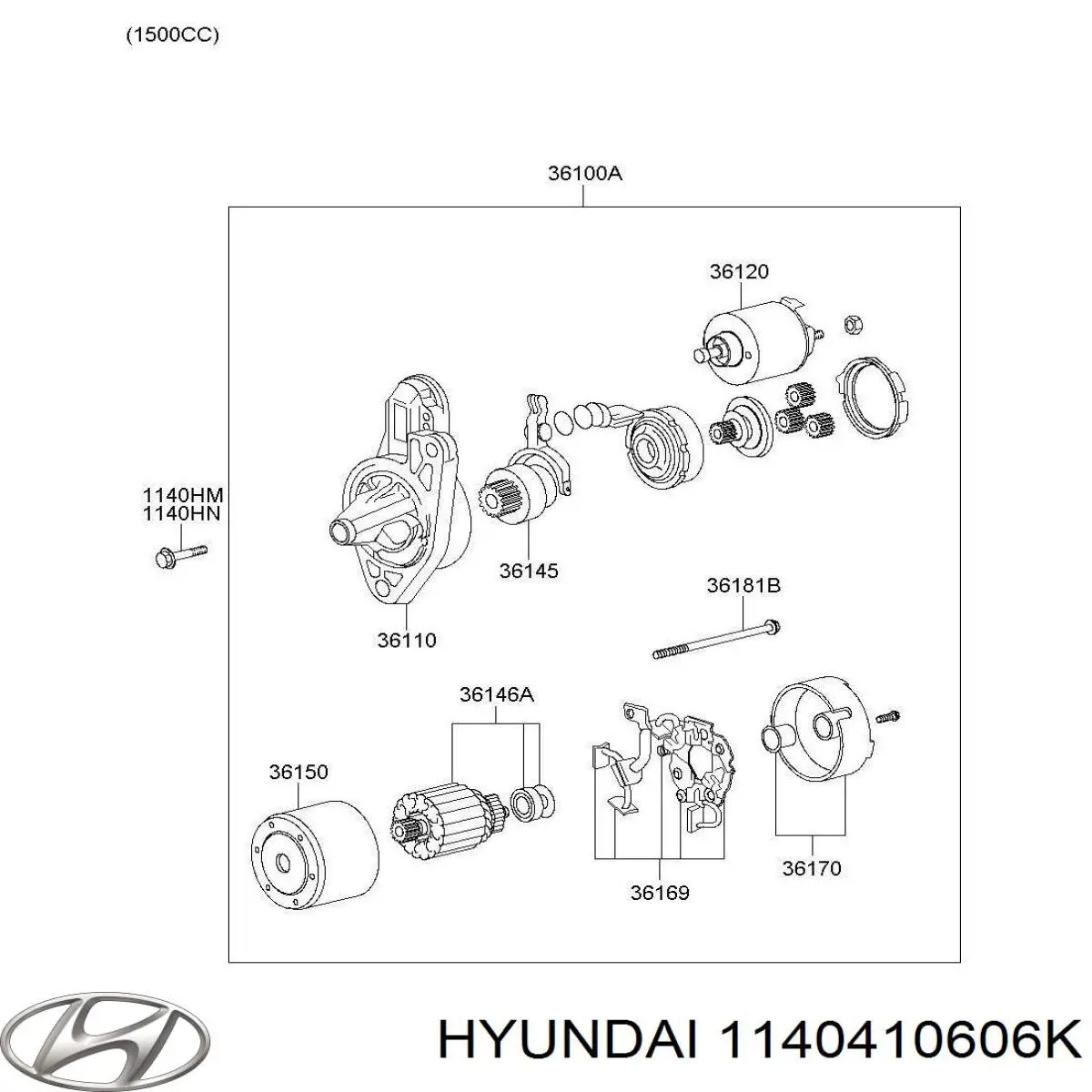 1140410606K Hyundai/Kia 
