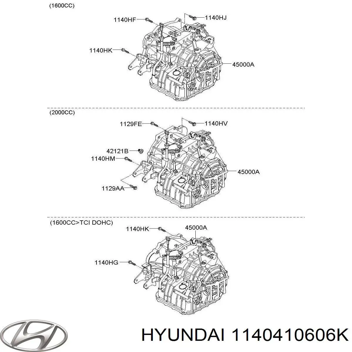  Hyundai/Kia 1140410606K preço, a partir de  