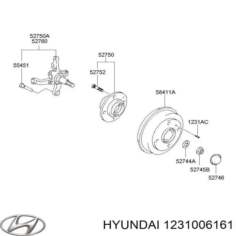  Hyundai/Kia 1231006161 preço, a partir de  