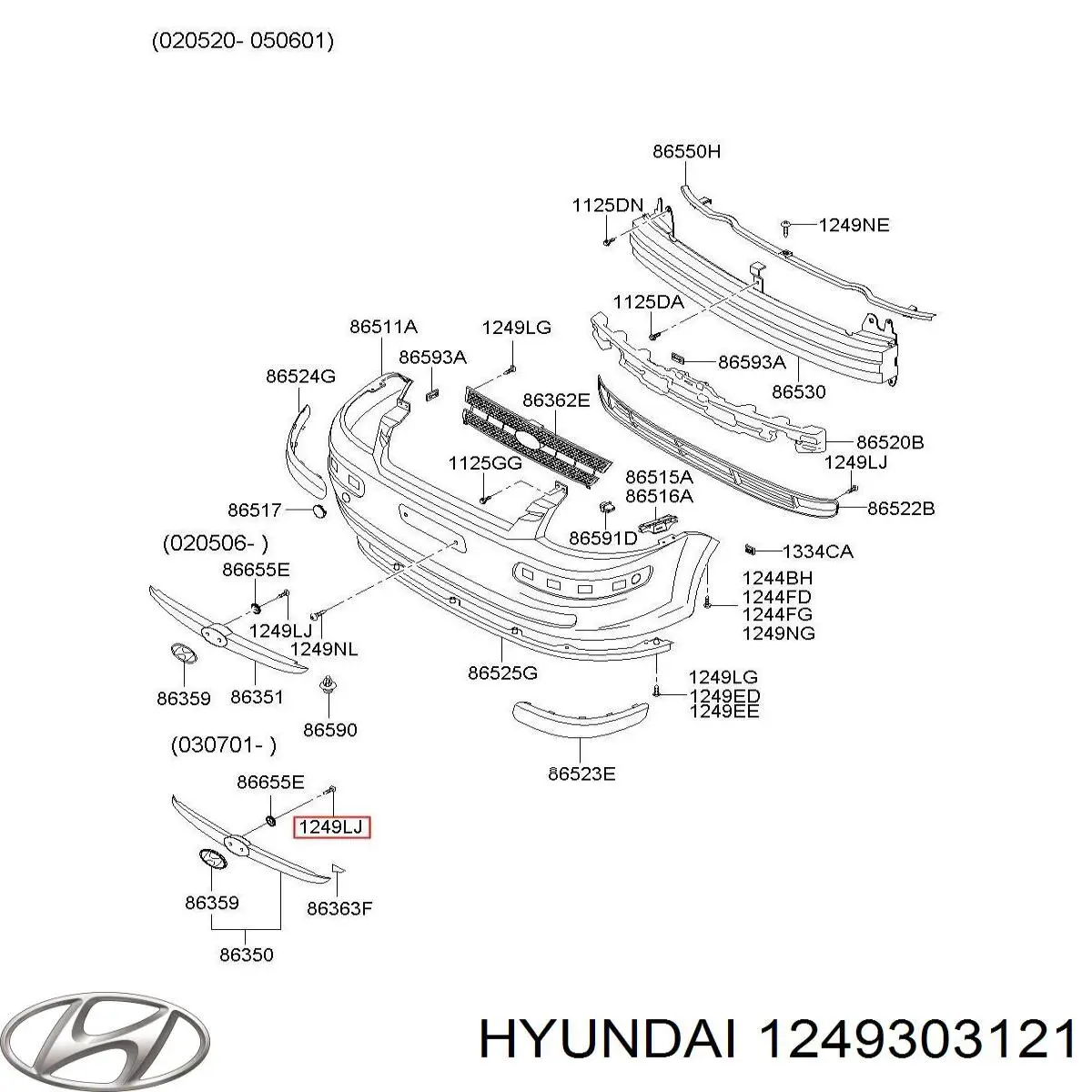 1249303121 Hyundai/Kia 