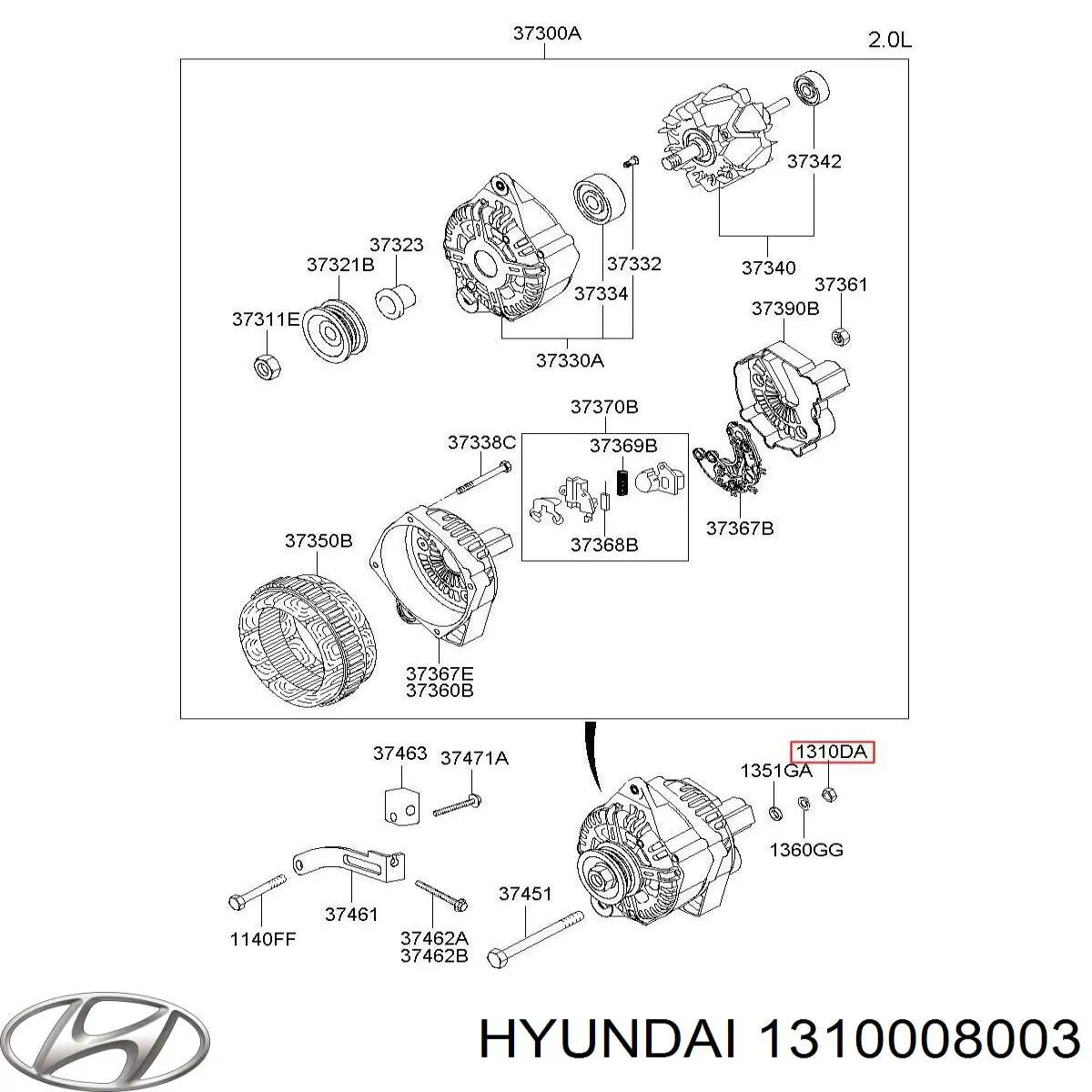 1310008007B Hyundai/Kia 