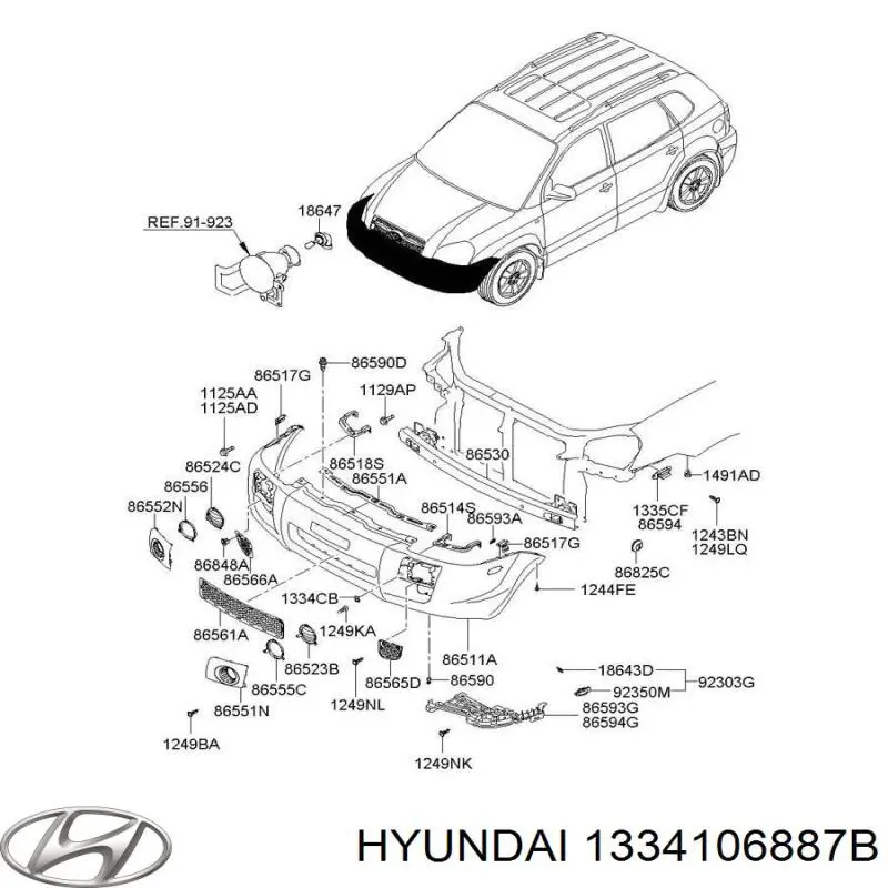  Hyundai/Kia 1334106887B preço, a partir de 6,15 USD