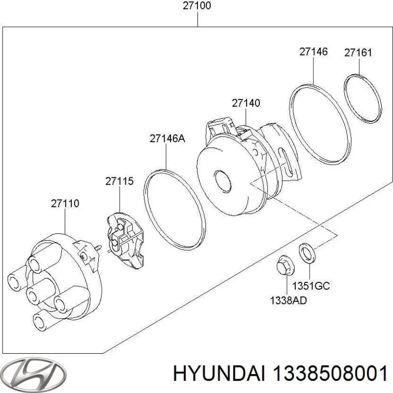 Parafuso (porca) de fixação Hyundai/Kia 1338508001 preço, a partir de 1,47 USD