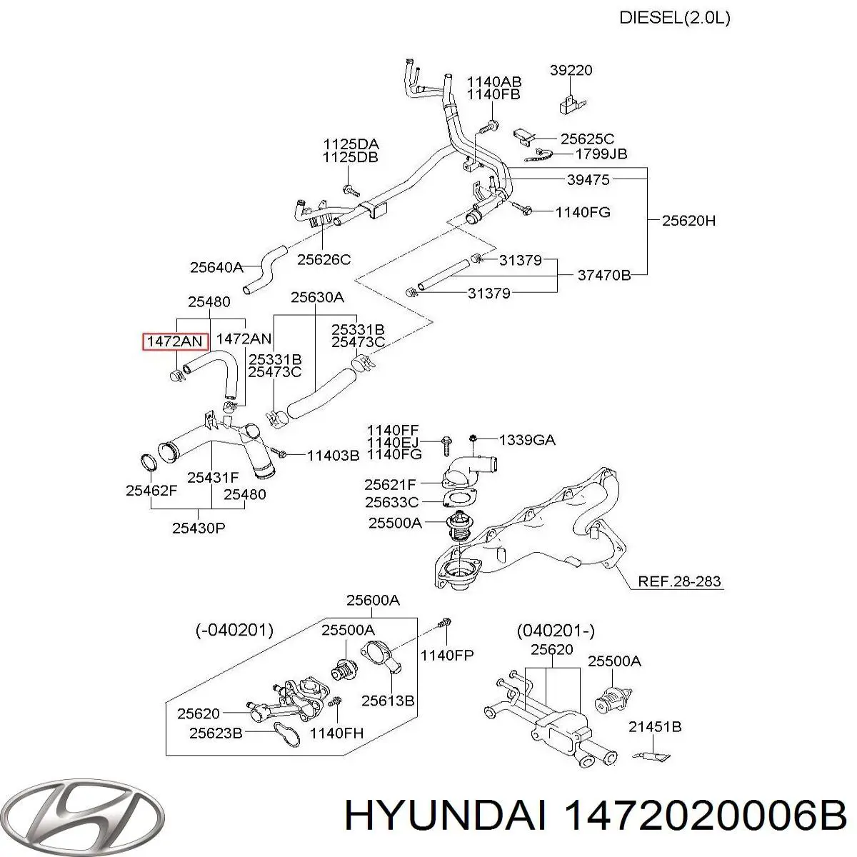  Hyundai/Kia 1472020006B preço, a partir de  