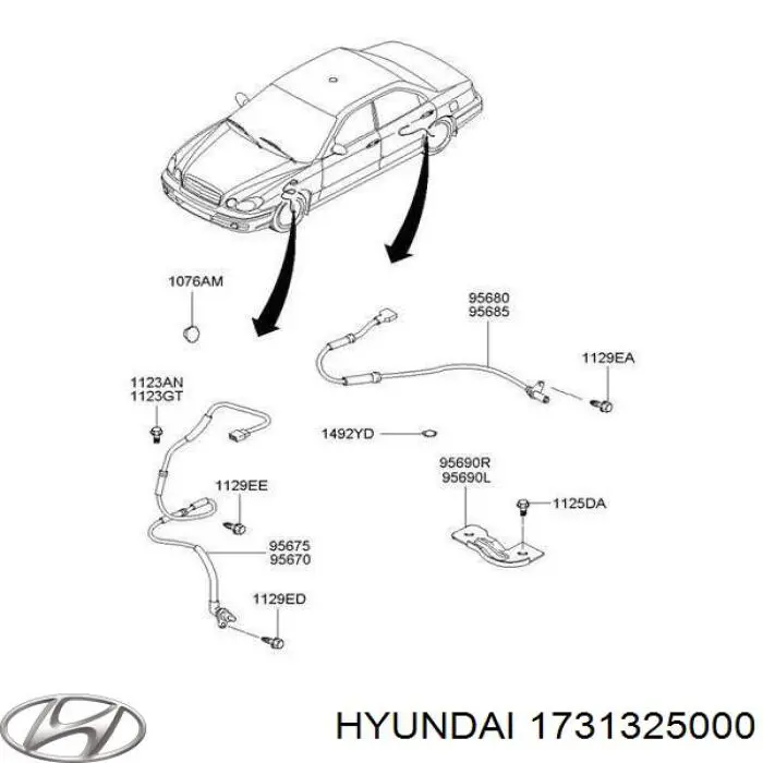 Tampão de fundo de carroçaria Hyundai/Kia 1731325000 preço, a partir de 3,26 USD