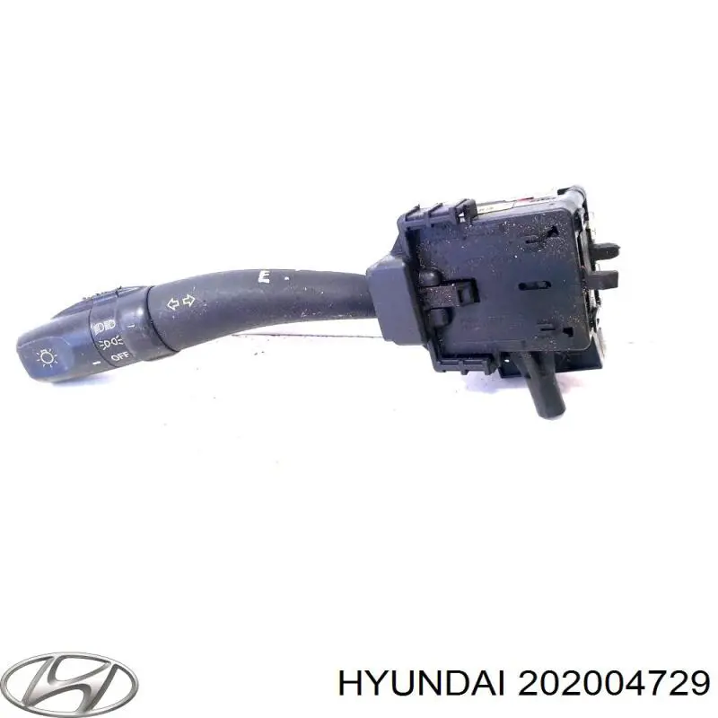 Comutador das luzes no "painel de instrumentos" 202004729 Hyundai/Kia