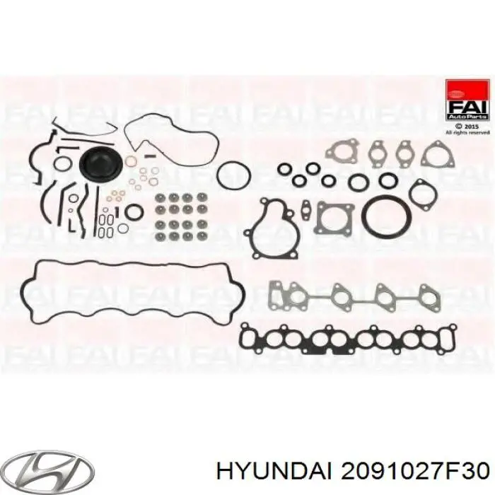2091027F30 Hyundai/Kia Kit de vedantes de motor completo