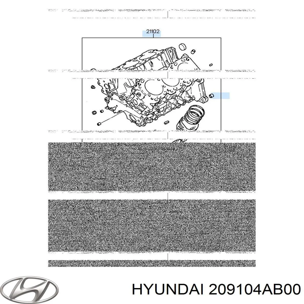 Kit de vedantes de motor completo Hyundai/Kia 209104AB00 preço, a partir de 211,69 USD